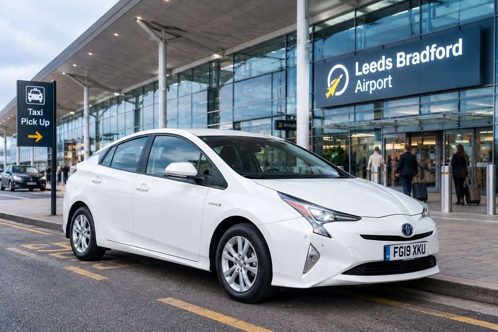 Bradford airport taxi transfer by On The Move Cars